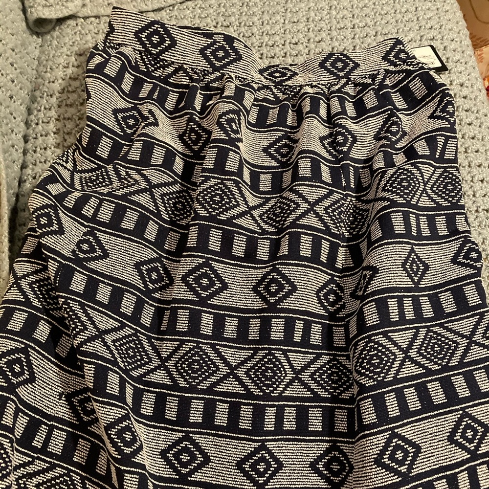 Tribal print midi skirt